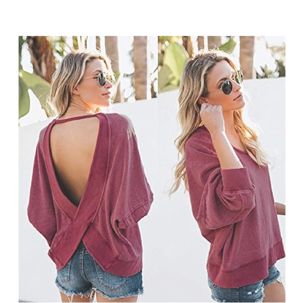 CORA Cross Back Knit Sweater - Picture 2 of 8